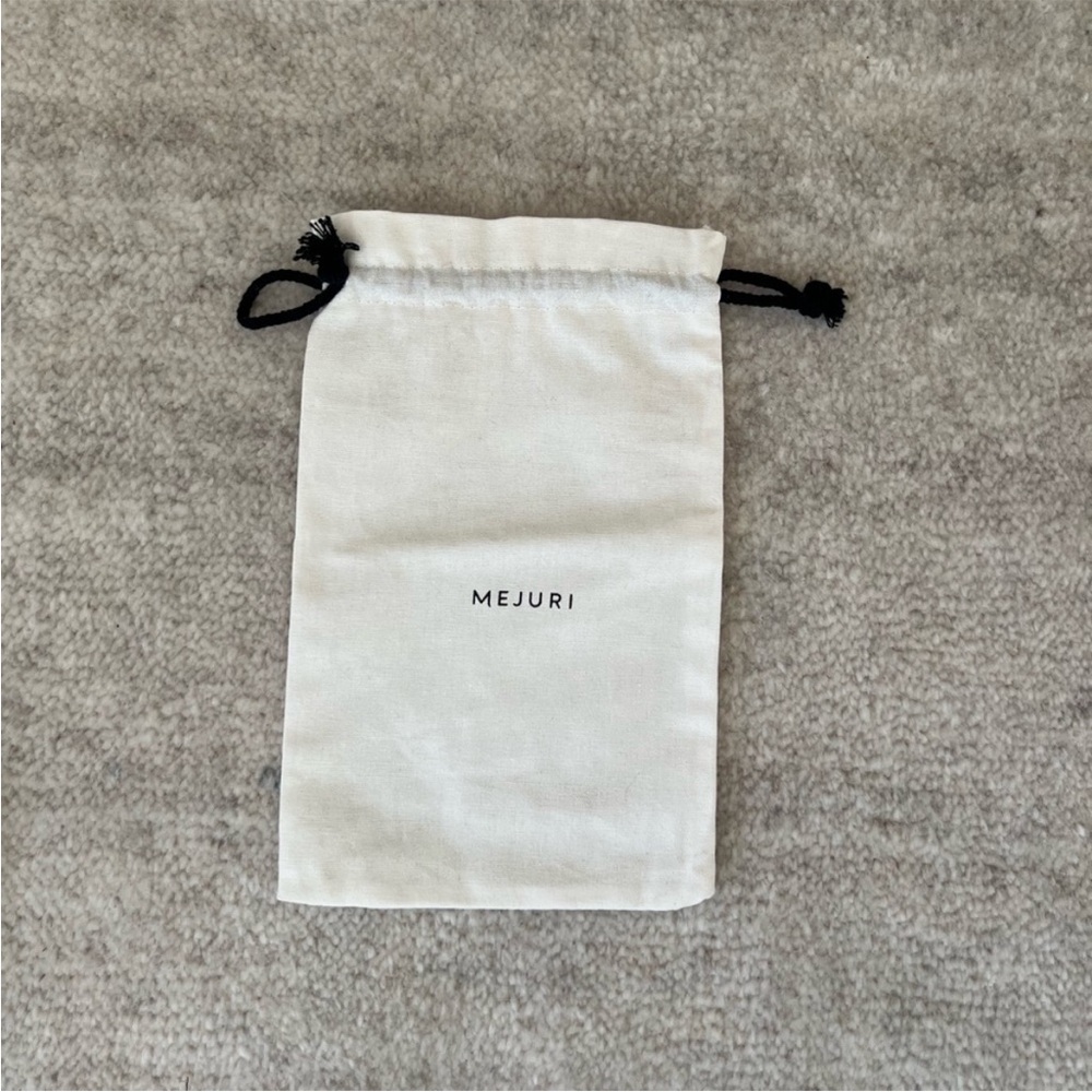 Mejuri White Jewelry Dust Bag